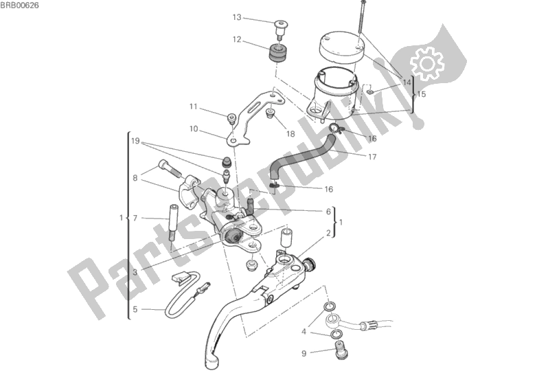 Todas las partes para Bomba De Freno Delantero de Ducati Superbike Panigale 25 Anniversario 916 USA 1100 2020